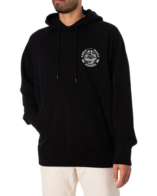 Edwin Black Music Channel Graphic Pullover Hoodie for men