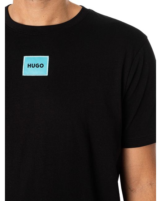 HUGO Black Diragolino212 Label Logo for men