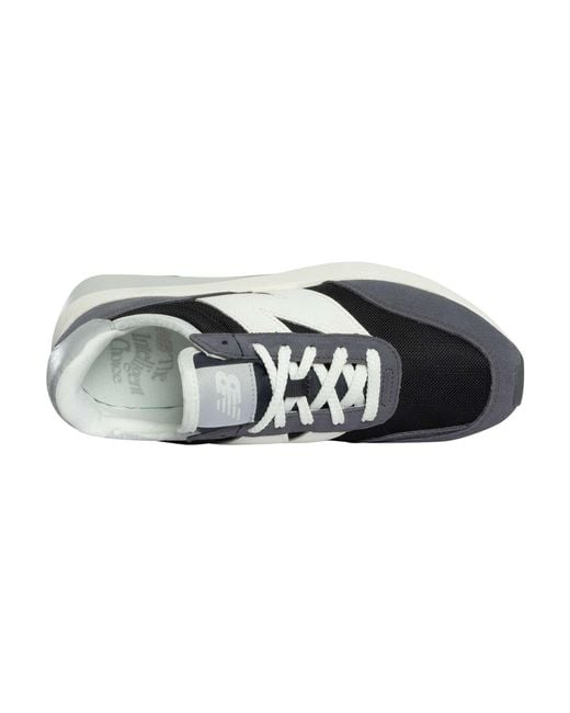 New Balance White 370 Suede Trainers for men