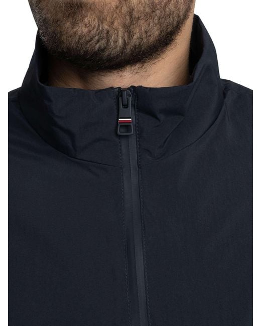 Tommy Hilfiger Blue Branded Blouson Jacket for men
