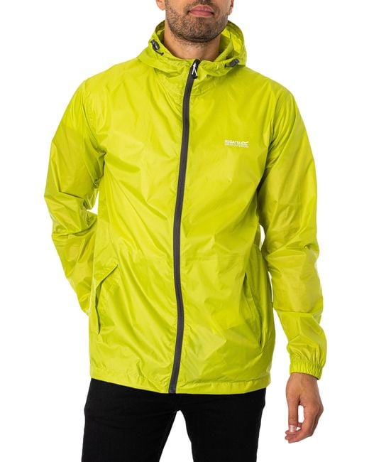 Regatta Yellow Pack It Jacket Waterproof Jacket for men