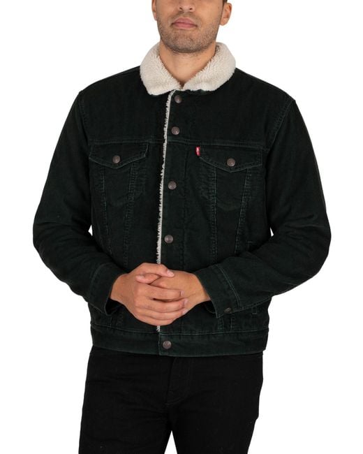 Levi's type 3 sherpa trucker jacket black clearance