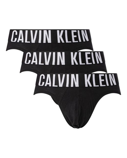 Calvin Klein Black Intense Power Hip Briefs for men
