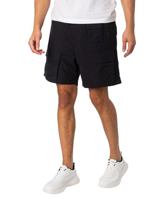 HUGO Black Jad242 Cargo Shorts for men