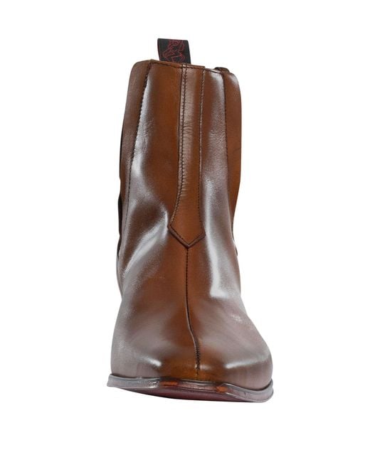 Jeffery West Brown Carlito Leather Boots for men