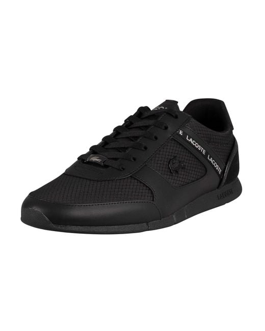 Lacoste Black Menerva 0121 1 Qsp Cma Sneaker for men
