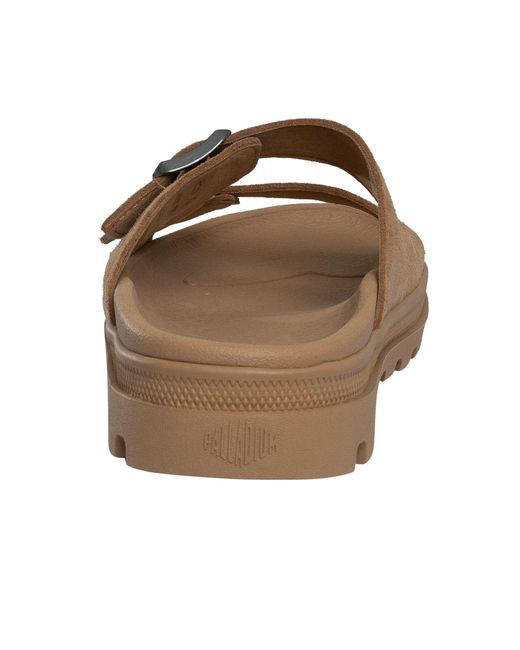 Palladium Brown Dunelite Riviera Suede Sandals for men