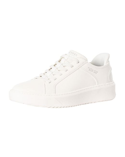 Skechers White Slip-ins Court Break Double Vented Slip-ins Trainers for men