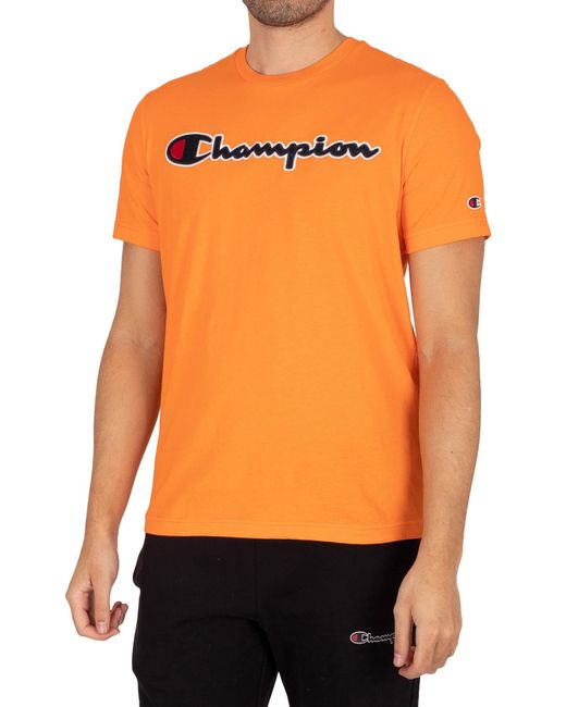 champion tee orange