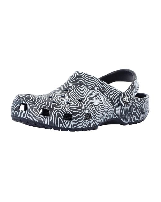 Crocs™ Classic Topographic Clogs in Blue for Men | Lyst