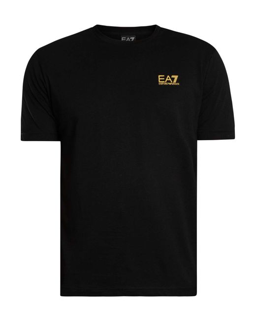 EA7 Black Back Logo T-shirt for men