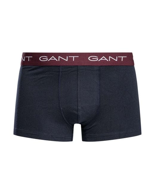 Gant Blue 3 Pack Trunks for men