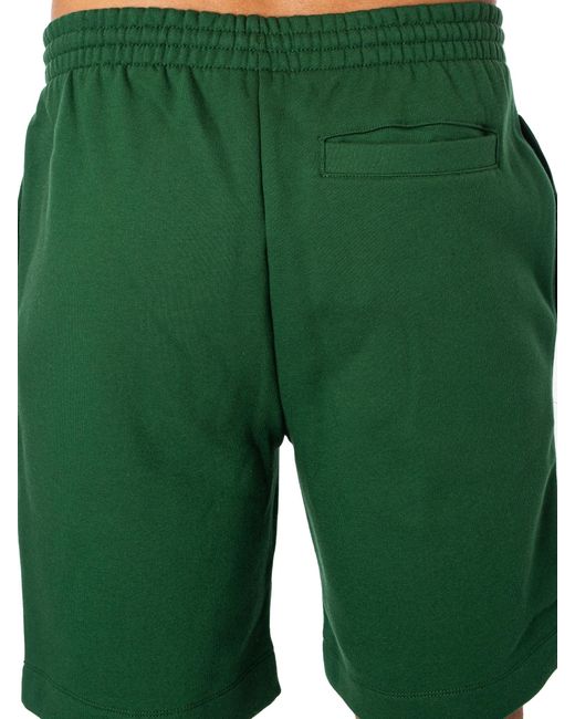 Lacoste Green Logo Sweat Shorts for men