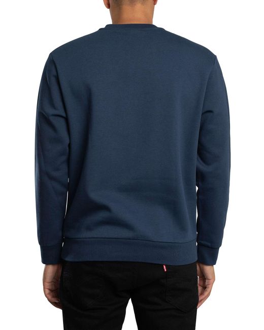 Vans Blue Left Chest Logo Sweatshirt for men