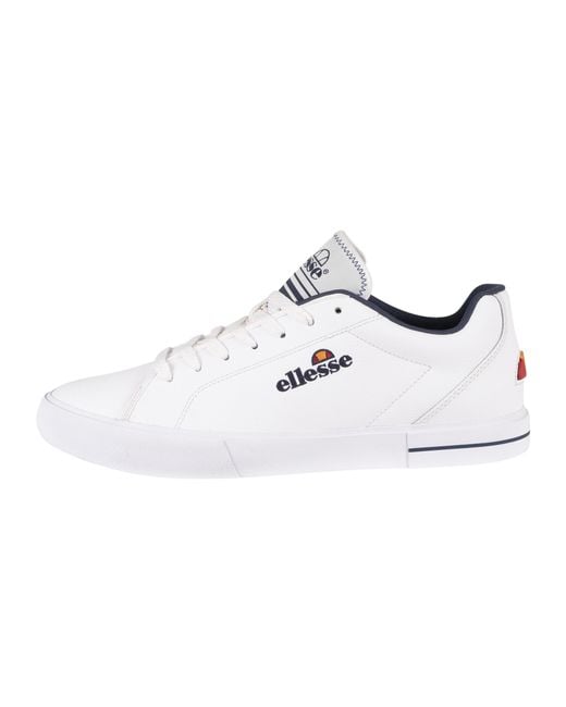 Ellesse White Taggia Leather Trainers for men