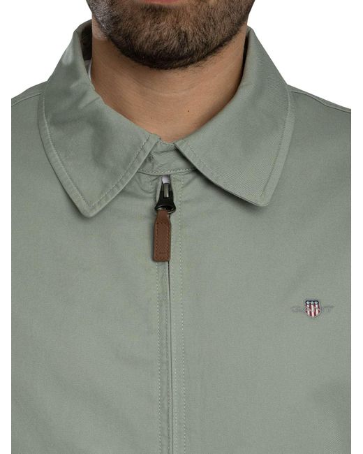 Gant Gray Cotton Windcheater Jacket for men