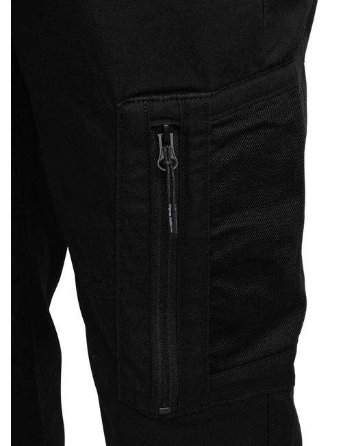 Jack & Jones Black Kane River Tech Cargo Joggers for men