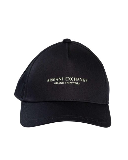 ARMANI EXCHANGE Blue Brand Baseball Cap for men