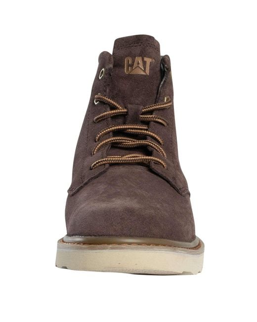 Caterpillar Brown Narrate Suede Boots for men