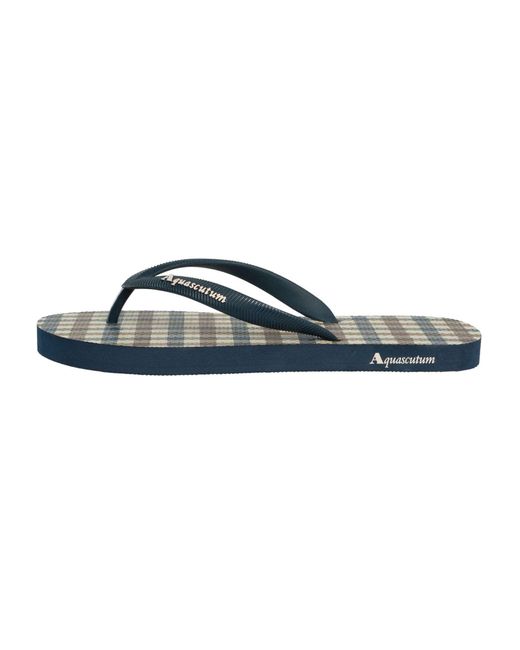 Aquascutum Blue Iconic Flip Flops for men