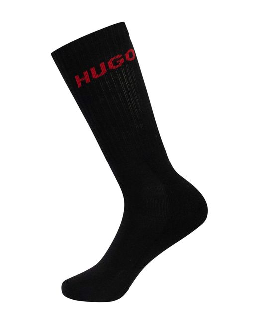HUGO White 6 Pack Quarter Socks for men