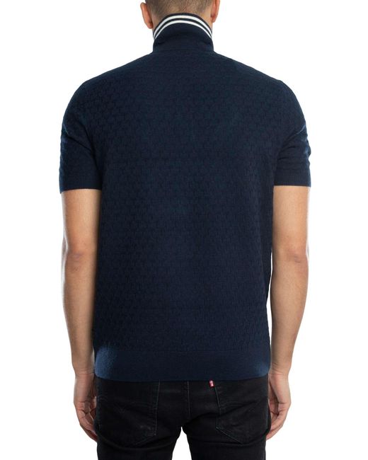 Ted Baker Blue Regular Stitched Polo Shirt for men