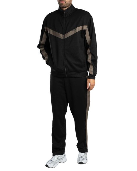 HUGO Black Darti Track Jacket for men