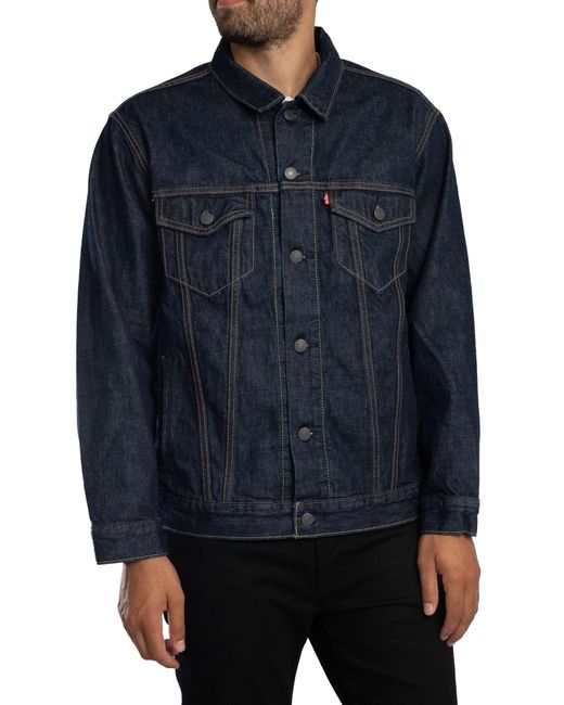 Levi's Blue Relaxed Fit Trucker Jacket for men