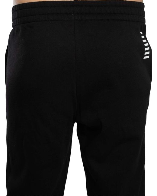 EA7 Black Train Core Zip Hoodie Tracksuit for men