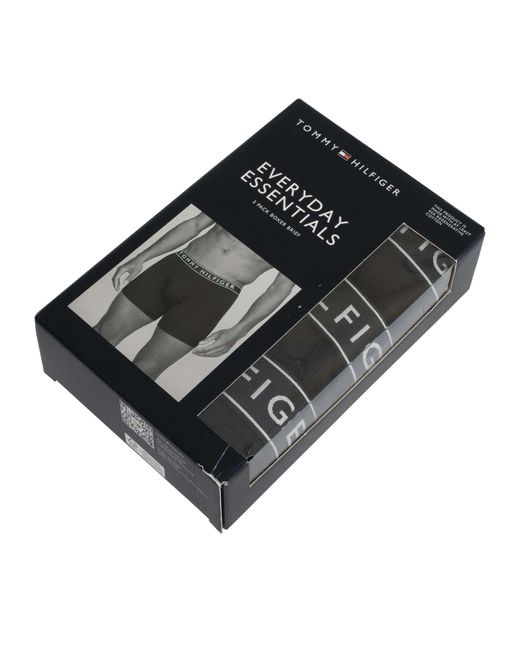 Tommy Hilfiger Black 3 Pack Everyday Essentials Boxer Briefs for men