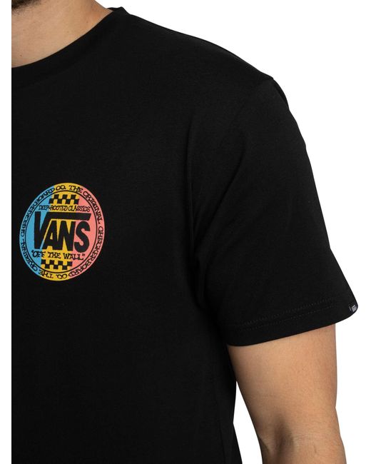 Vans Black Retro Back Graphic T-shirt for men