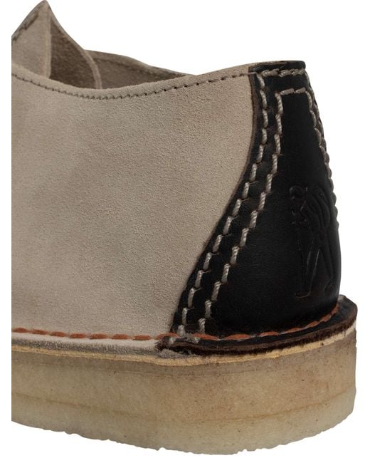 Clarks Natural Desert Trek Suede Shoes for men