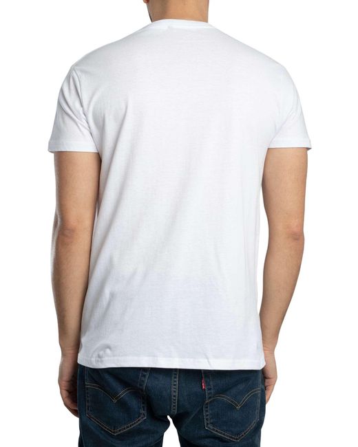 Lois White Teco Chest Pocket T-shirt for men