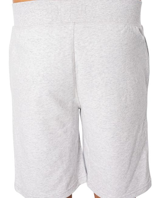 Tommy Hilfiger White Lounge Embroidered Sweat Shorts for men