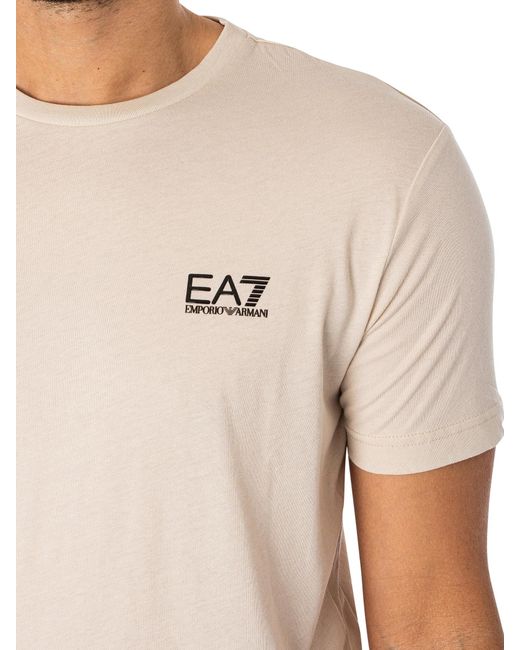 EA7 White Logo T-shirt for men