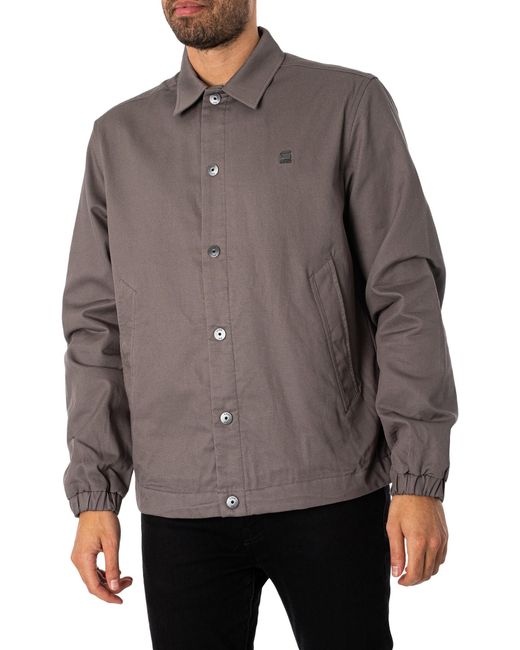 G-Star RAW Gray Coach Jacket for men