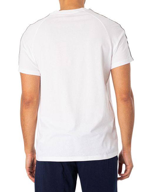 HUGO White Loungewear Sporty Logot Shirt for men