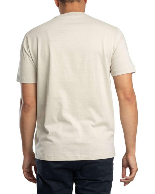 Boss White Logo Tape Graphic T-shirt for men