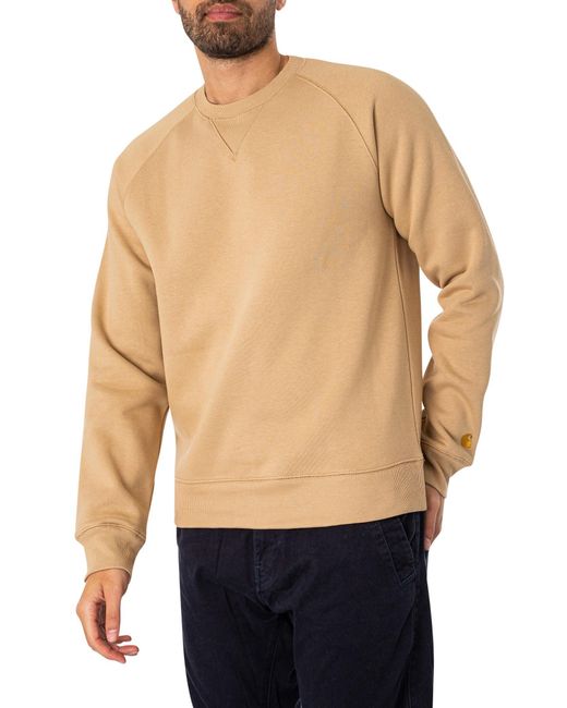Carhartt Blue Chase Sweatshirt for men