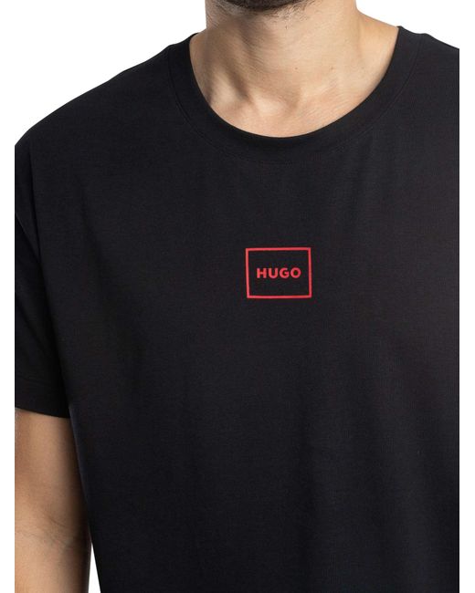HUGO Black Laze Lounge T-shirt for men