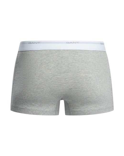Gant Gray 3 Pack Core Trunks for men