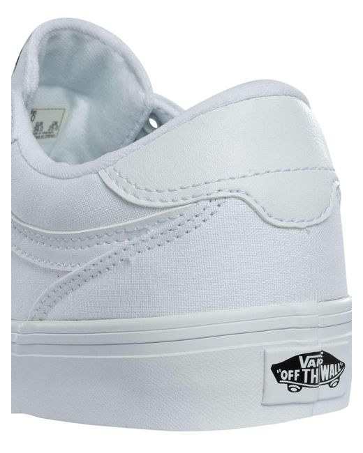 Vans White Brooklyn Canvas Trainers for men