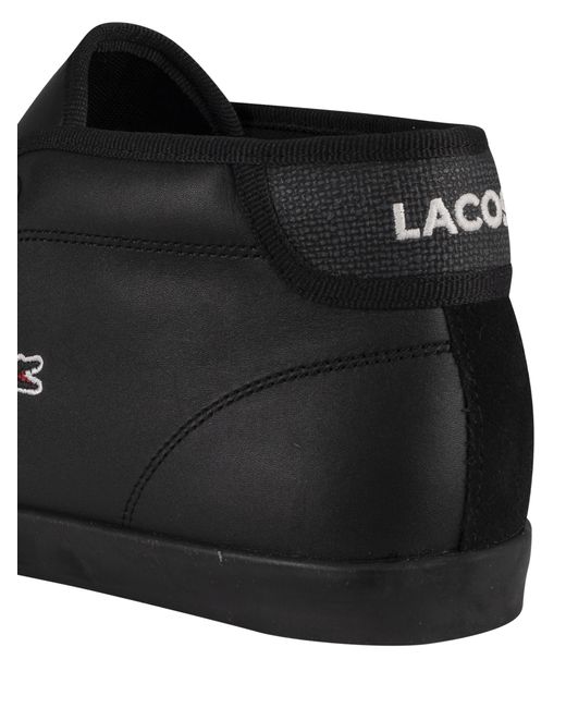 Lacoste Ampthill 120 2 Cma Leather Trainers in Black for Men | Lyst