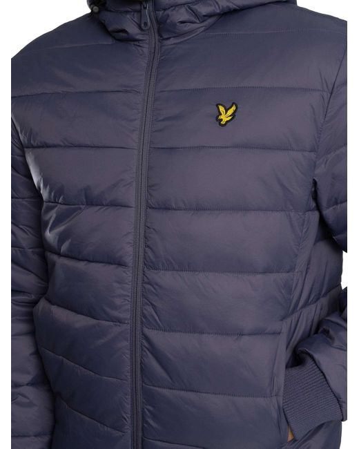 Lyle & Scott Blue Wadded Jacket for men