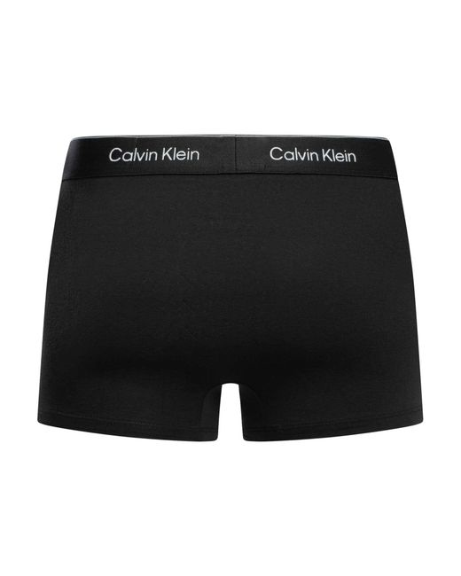 Calvin Klein Black 3 Pack Relaxed Fit Trunks for men