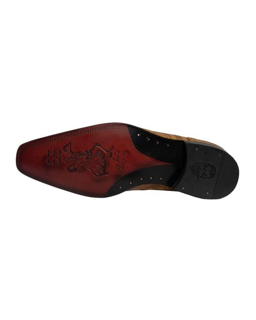 Jeffery West Brown Scottish Leather Derby Shoes for men