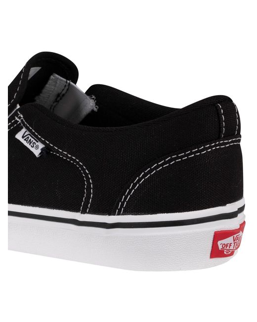 Vans Black Asher Canvas Trainers for men