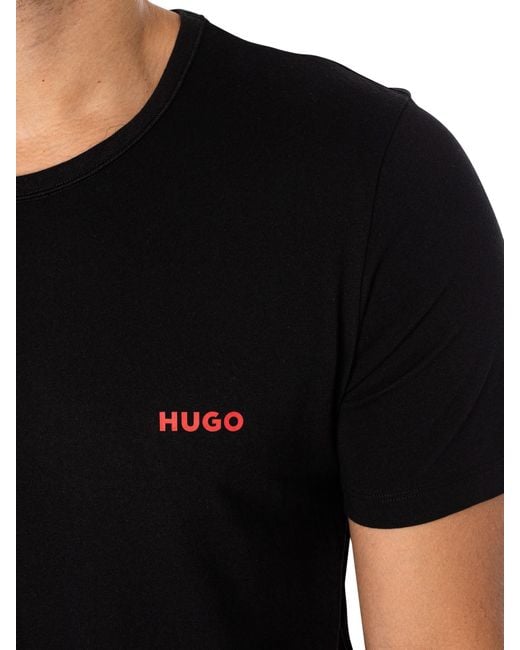 HUGO Black 3 Pack Lounge T-shirts for men