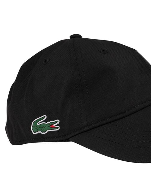 Lacoste Black Logo Baseball Cap for men