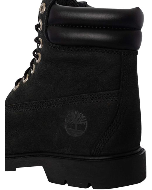 Timberland Black 6 Inch Basic Leather Boots for men